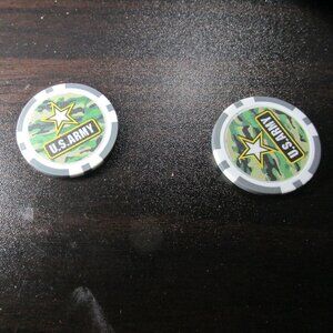 Poker Chips - Army  Lot of 2